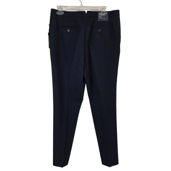 Tommy Hilfiger Fairfield Slim Ankle Trouser Pants Navy Blue Size 12 NEW with Tag - Picture 2 of 9